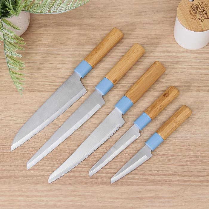 Набор ножей Heaven, 5 шт, цвет МИКС
Набор ножей Heaven, 5 шт, цвет МИКС