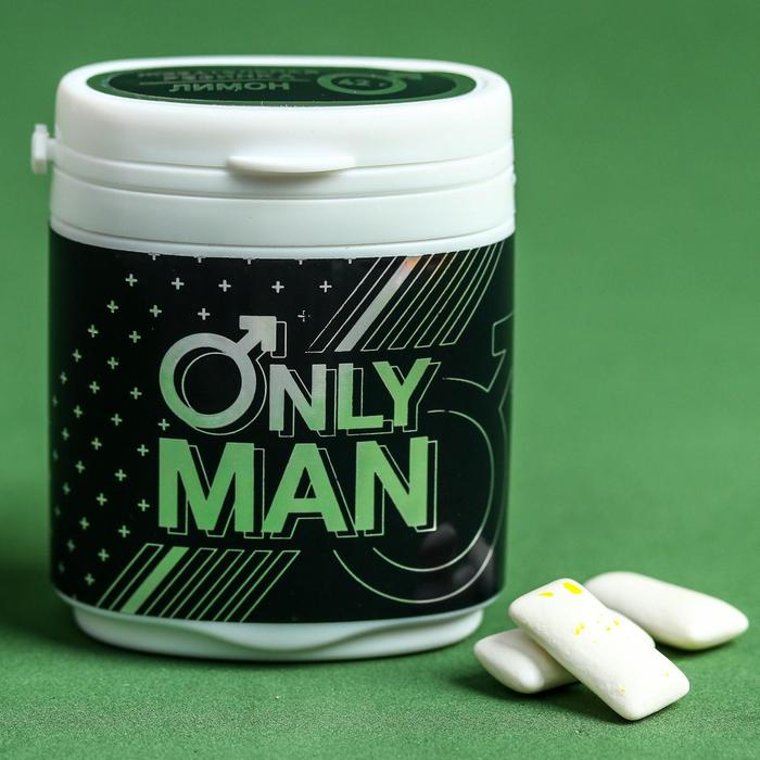 Жевательная резинка Only Man, лимон, 42 г.
Жевательная резинка Only Man, лимон, 42 г.