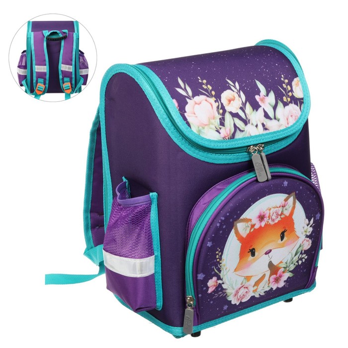 Ранец школьный Calligrata Fox in flowers, раскладной, EVA
Ранец школьный Calligrata Fox in flowers, раскладной, EVA