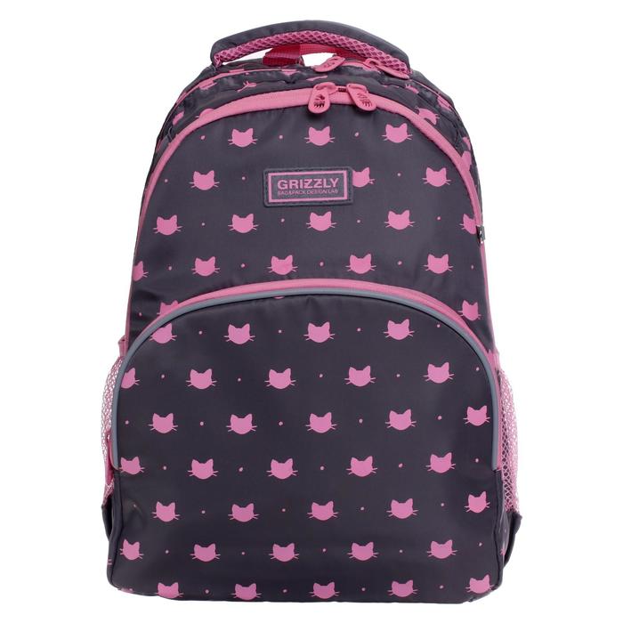 фото Рюкзак школьный, grizzly rg-160, 40x27x20 см, эргономичная спинка, отделение для ноутбука