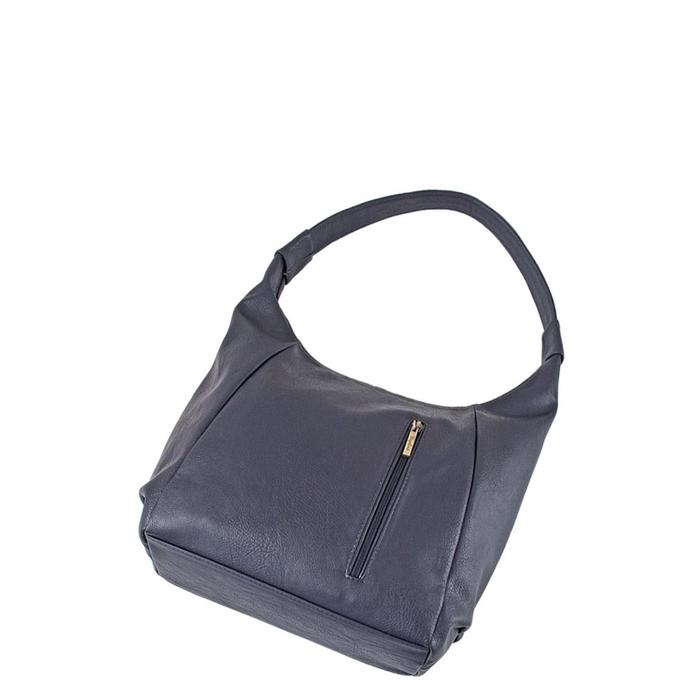 фото Сумка мешок иск.кожа, отдел на молнии, цвет фиолетовый 27х10х35см bagsland