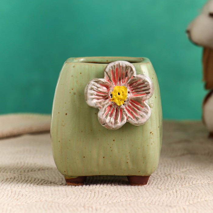 Горшок "Куб с цветами" зеленый, 6х5см
Горшок "Куб с цветами" зеленый, 6х5см