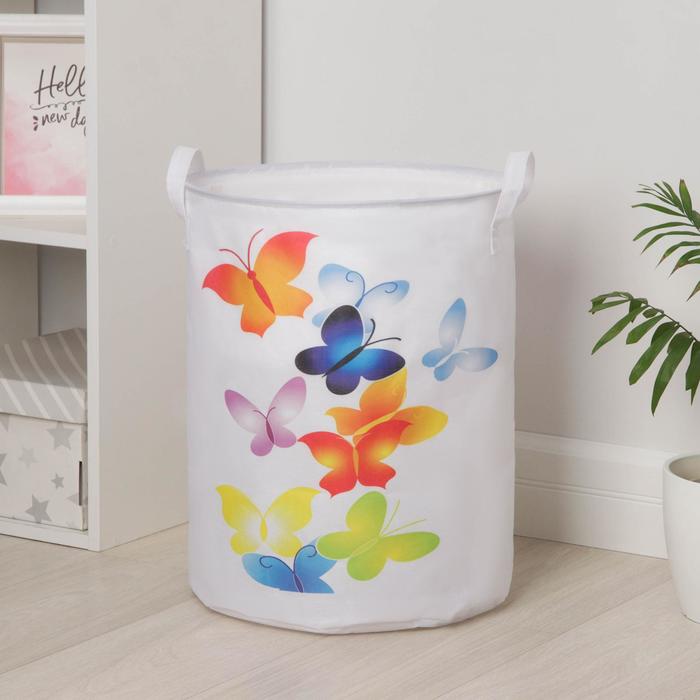Корзина универсальная «Акварельные бабочки», 35×45 см, с затяжкой
Корзина универсальная «Акварельные бабочки», 35×45 см, с затяжкой