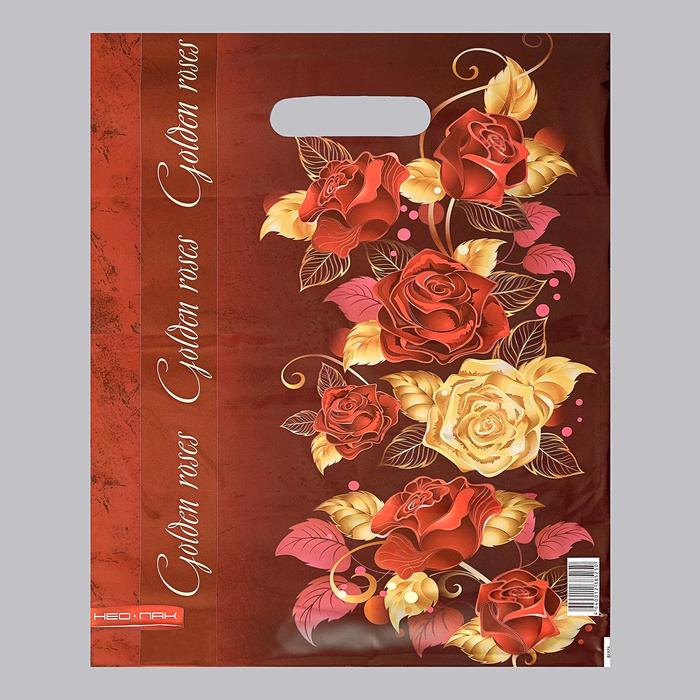 Пакет "Золотые розы", полиэтиленовый с вырубной ручкой, 30х40 см, 75 мкм
Пакет "Золотые розы", полиэтиленовый с вырубной ручкой, 30х40 см, 75 мкм