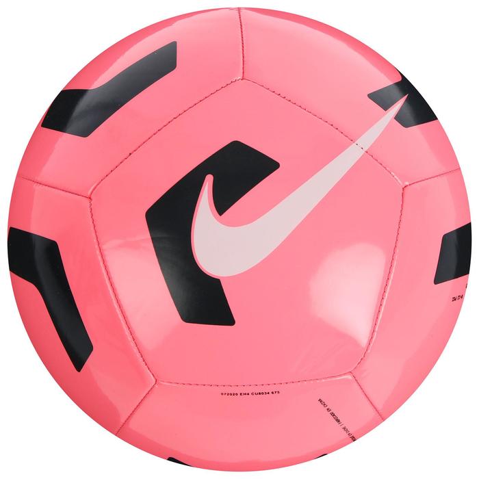 фото Мяч футбольный nike pitch training, размер 5, 12 п,гл.тпу, машинная сшивка, бутиловая камера, цвет розовый/чёрный