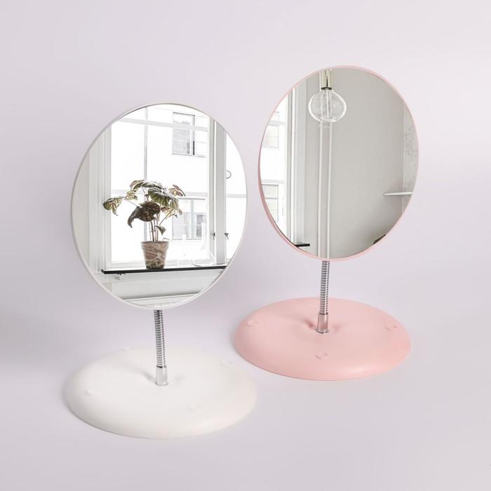 Зеркало настольное, на гибкой ножке, d зеркальной поверхности 14,3 см, цвет МИКС
Зеркало настольное, на гибкой ножке, d зеркальной поверхности 14,3 см, цвет МИКС