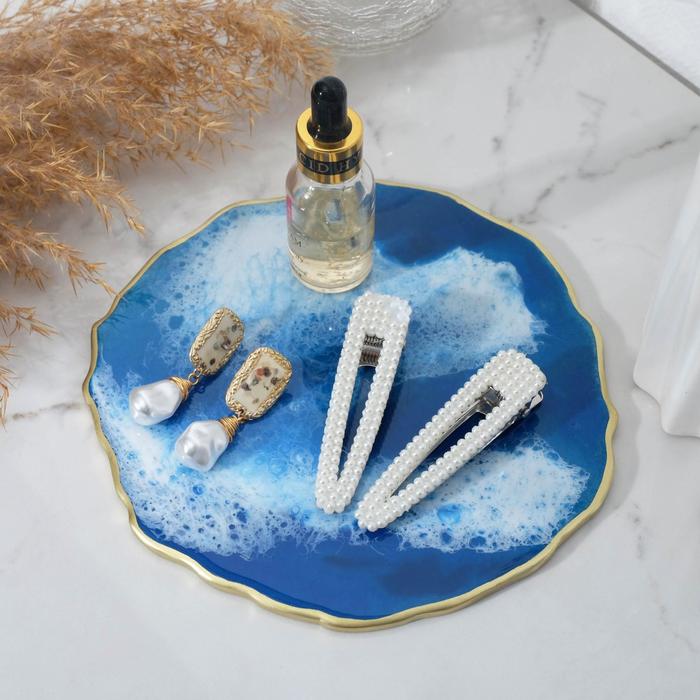 Подставка из эпоксидной смолы "Жеода", цвет синий, d = 17 см
Подставка из эпоксидной смолы "Жеода", цвет синий, d = 17 см