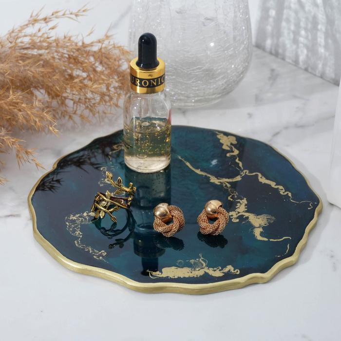 Подставка из эпоксидной смолы "Жеода", цвет изумрудный, d = 17 см
Подставка из эпоксидной смолы "Жеода", цвет изумрудный, d = 17 см