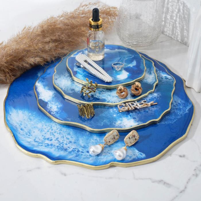 Подставки из эпоксидной смолы "Жеода", цвет синий
Подставки из эпоксидной смолы "Жеода", цвет синий