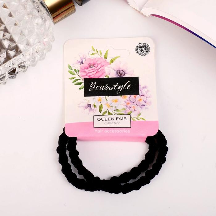 Резинка для волос "Спорт" (набор 2 шт) обмотка крупная, чёрный
Резинка для волос "Спорт" (набор 2 шт) обмотка крупная, чёрный