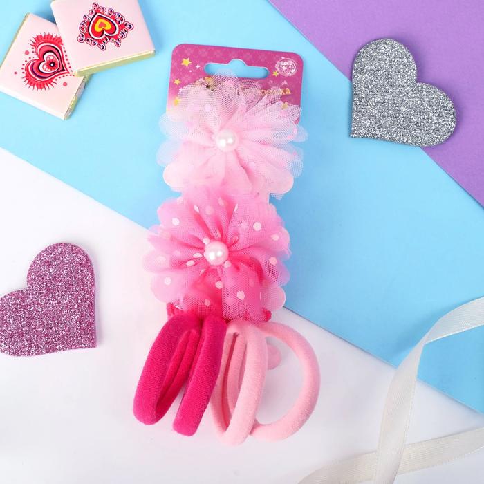 Резинка для волос "Сабрина" (набор 8 шт) горошинки, розовый
Резинка для волос "Сабрина" (набор 8 шт) горошинки, розовый