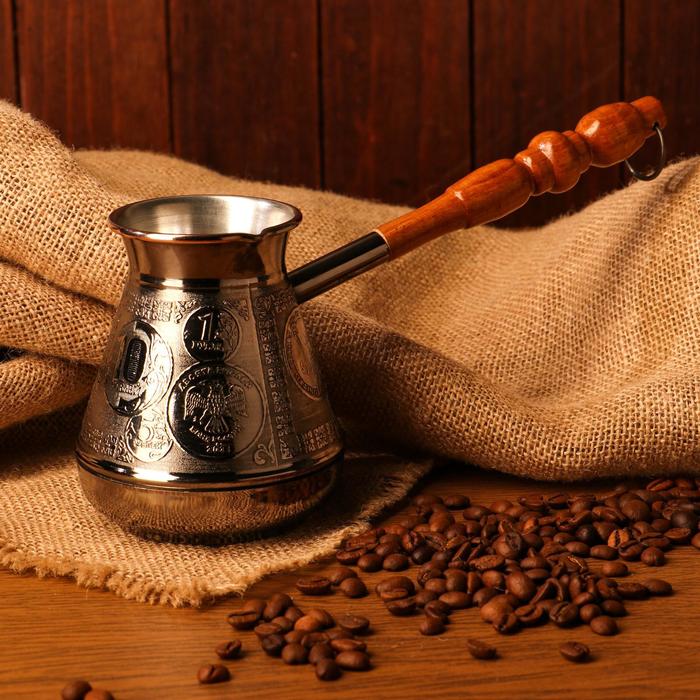 Турка для кофе "Монеты", 0,4л премиум
Турка для кофе "Монеты", 0,4л премиум