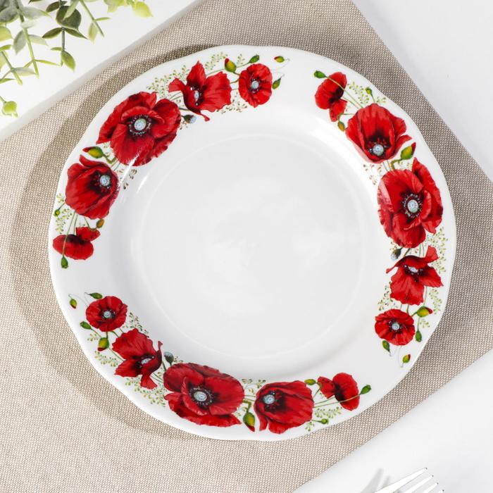 Тарелка мелкая «Маки бортовые», d=20 см, вырезной край
Тарелка мелкая «Маки бортовые», d=20 см, вырезной край
