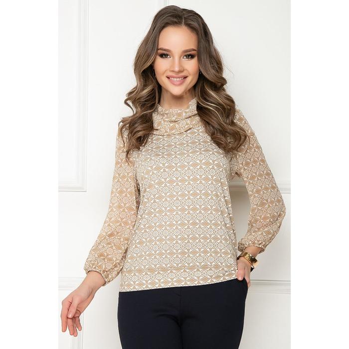 Блузка женская «Рольфо бейж», размер 52
Блузка женская «Рольфо бейж», размер 52