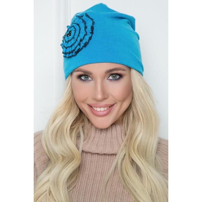 Шапка женская «Аффи блу», размер 58 
Шапка женская «Аффи блу», размер 58