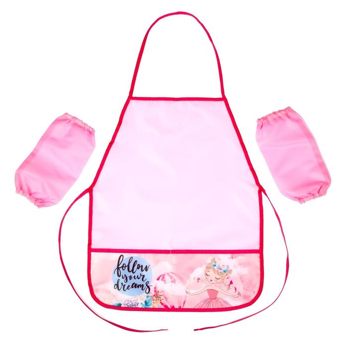 Фартук для труда + нарукавники "Милая балерина", 490 х 390/250 х 120 мм, (рост 116-134 см)
Фартук для труда + нарукавники "Милая балерина", 490 х 390/250 х 120 мм, (рост 116-134 см)