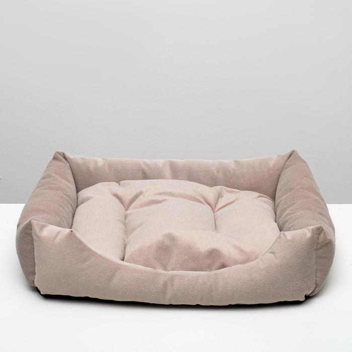 фото Лежанка-диван с двусторонней подушкой, 65 х 56 х 14 см, микс цветов пижон