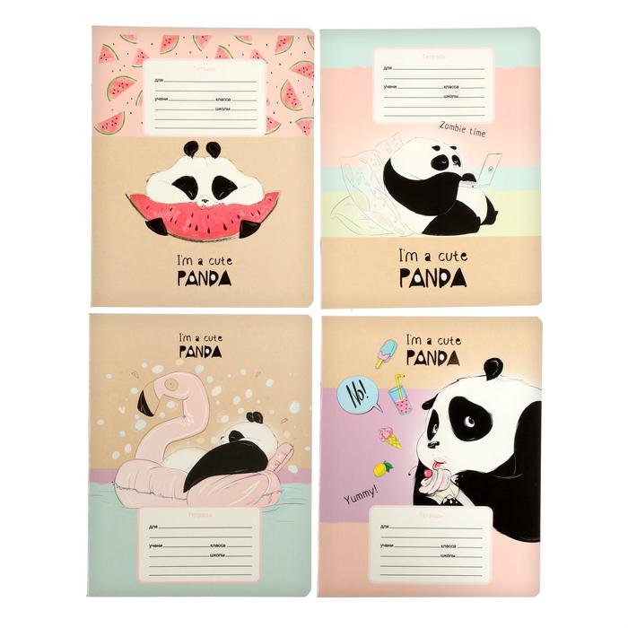 Тетрадь 24 листа в клетку "Пандамания", обложка мелованный картон, блок офсет, МИКС
Тетрадь 24 листа в клетку "Пандамания", обложка мелованный картон, блок офсет, МИКС