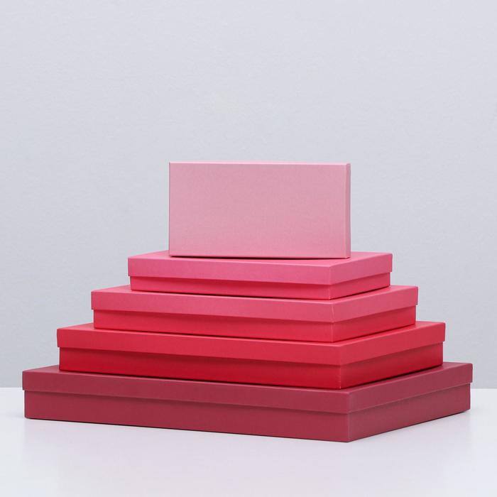 Набор коробок 5 в 1 "Пантон 200-о", 40 х 30 х 5 - 20 х 10 х 3 см
Набор коробок 5 в 1 "Пантон 200-о", 40 х 30 х 5 - 20 х 10 х 3 см