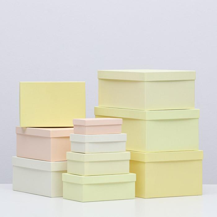 Набор коробок 10 в 1 "Солнечный", 30,5 х 20 х 13 - 12 х 6,5 х 4 см
Набор коробок 10 в 1 "Солнечный", 30,5 х 20 х 13 - 12 х 6,5 х 4 см