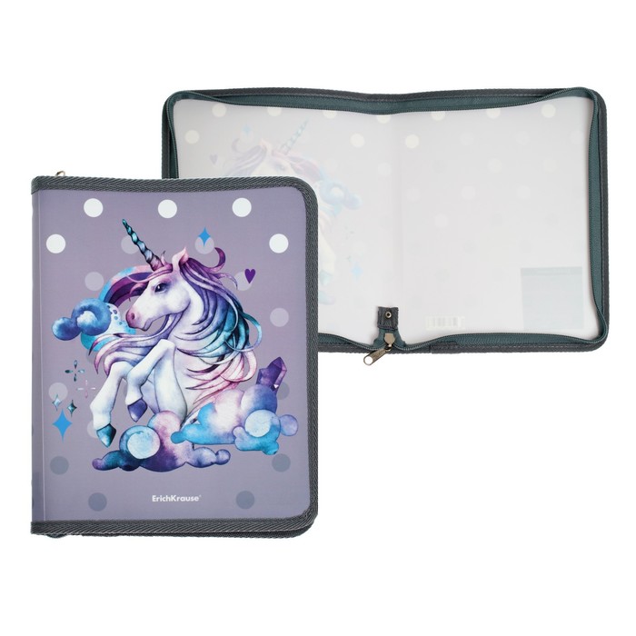 Папка для тетрадей А5+, молния вокруг, пластиковая 0.55, ErichKrause Dream Unicorn
Папка для тетрадей А5+, молния вокруг, пластиковая 0.55, ErichKrause Dream Unicorn