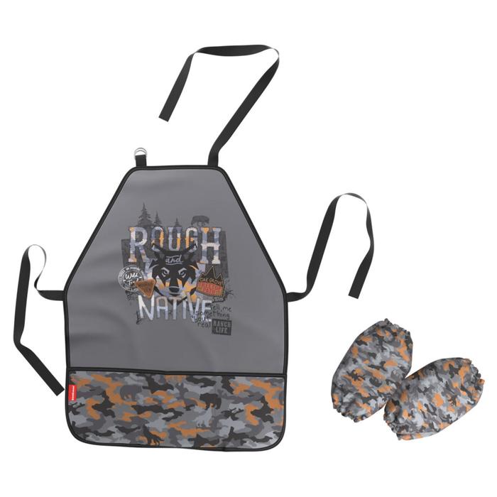 Фартук для труда + нарукавники ErichKrause Rough Native, 550 х 430/260 х 120 мм, для мальчика, рост 120-164 см
Фартук для труда + нарукавники ErichKrause Rough Native, 550 х 430/260 х 120 мм, для мальчика, рост 120-164 см