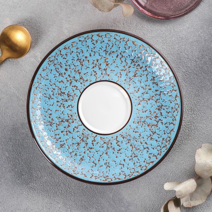 Блюдце Splash, d=14 см, цвет голубой
Блюдце Splash, d=14 см, цвет голубой