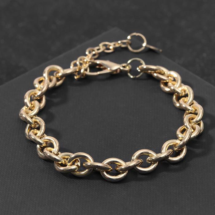 Браслет "Цепь" овальные звенья, мини, цвет золото ,L=20см
Браслет "Цепь" овальные звенья, мини, цвет золото ,L=20см