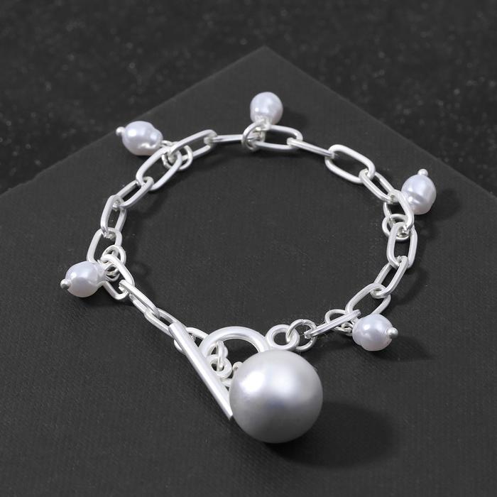 Браслет "Цепь" мелкие звенья с крупной бусиной, цвет белый в матовом серебре ,L=19см
Браслет "Цепь" мелкие звенья с крупной бусиной, цвет белый в матовом серебре ,L=19см