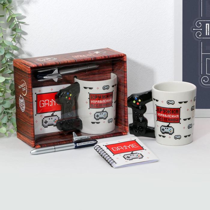 Набор "Управление вселенной", кружка, блокнот 12л, ручка
Набор "Управление вселенной", кружка, блокнот 12л, ручка