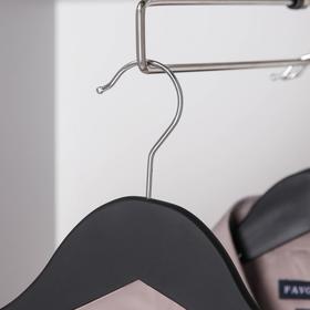 Вешалка для одежды с перекладиной SAVANNA, размер 46-48, дерево, покрытие Soft-touch, цвет чёрный
Вешалка для одежды с перекладиной SAVANNA, размер 46-48, дерево, покрытие Soft-touch, цвет чёрный