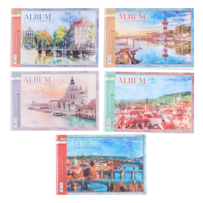 Альбом для рисования А4, 24 листа, на гребне, "Европейское Турне", обложка мелованный картон, блок 100 г/м², перфорация на отрыв, МИКС
Альбом для рисования А4, 24 листа, на гребне, "Европейское Турне", обложка мелованный картон, блок 100 г/м², перфорация на отрыв, МИКС