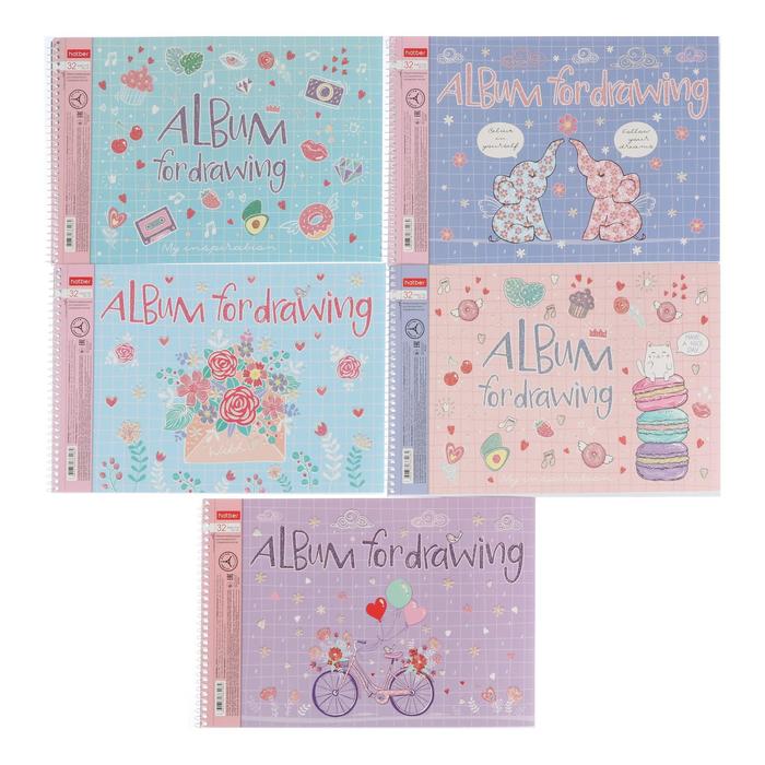 Альбом для рисования А4, 32 листа, на гребне, "Замечтательно!", обложка мелованный картон, блёстки, блок 100 г/м², МИКС
Альбом для рисования А4, 32 листа, на гребне, "Замечтательно!", обложка мелованный картон, блёстки, блок 100 г/м², МИКС