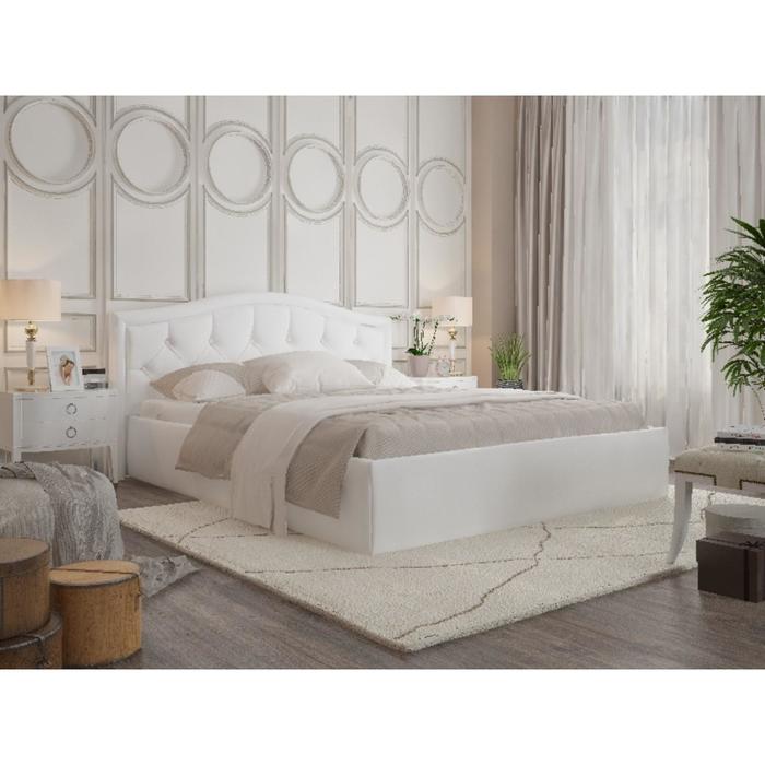 Кровать Стелла 2000х1600 с орт. основанием кож/зам белый
Кровать Стелла 2000х1600 с орт. основанием кож/зам белый