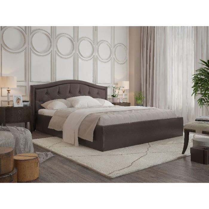 Кровать Стелла 2000х1600 с орт. основанием кож/зам коричневый
Кровать Стелла 2000х1600 с орт. основанием кож/зам коричневый