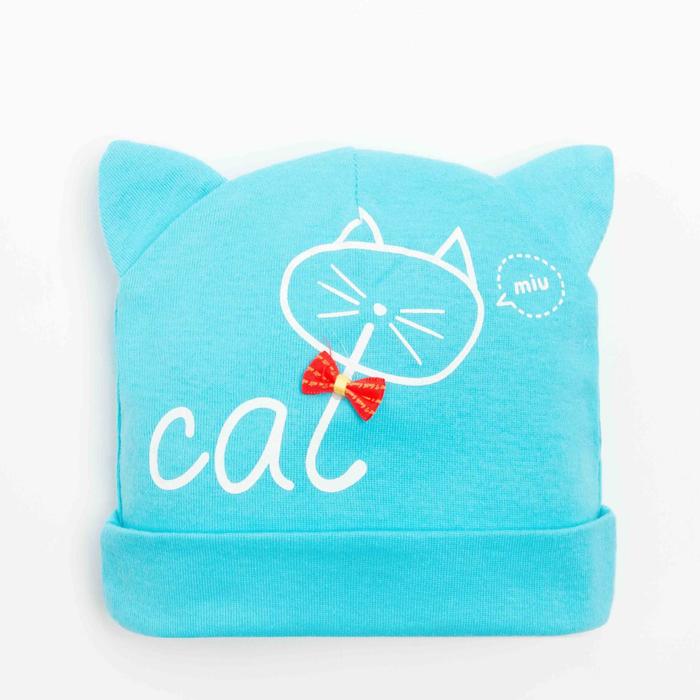 Шапочка для девочки, цвет голубой, размер 42-44
Шапочка для девочки, цвет голубой, размер 42-44