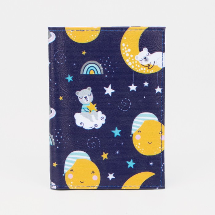 Обложка для паспорта, цвет синий, «Мишка на луне»
Обложка для паспорта, цвет синий, «Мишка на луне»