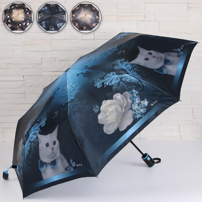 Зонт полуавтоматический «Кошки», 3 сложения, 8 спиц, R = 50, цвет МИКС
Зонт полуавтоматический «Кошки», 3 сложения, 8 спиц, R = 50, цвет МИКС