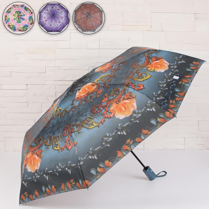 Зонт полуавтоматический, 3 сложения, 8 спиц, R = 48 см, цвет МИКС
Зонт полуавтоматический, 3 сложения, 8 спиц, R = 48 см, цвет МИКС