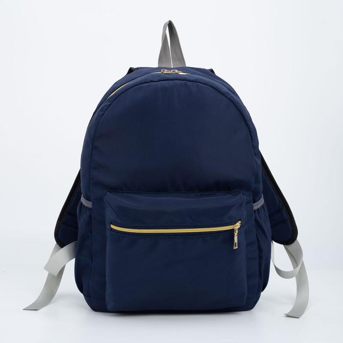 Рюкзак, отдел на молнии, наружный карман, цвет синий
Рюкзак, отдел на молнии, наружный карман, цвет синий