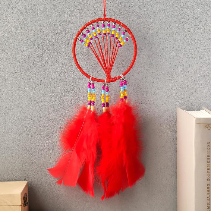 Ловец снов "Деревце" красный d=9 см 24 см
Ловец снов "Деревце" красный d=9 см 24 см