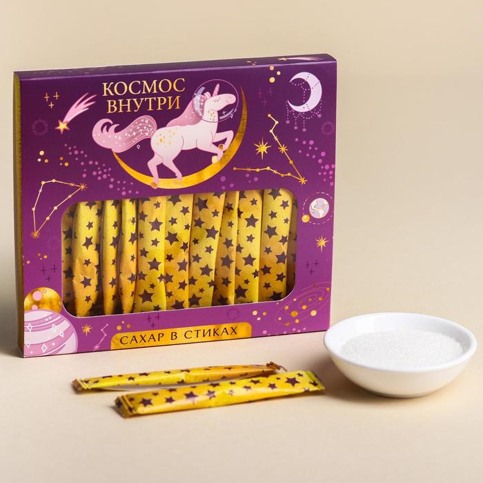 Набор сахара в стиках «Космос внутри», 5 г. х 20 шт.
Набор сахара в стиках «Космос внутри», 5 г. х 20 шт.