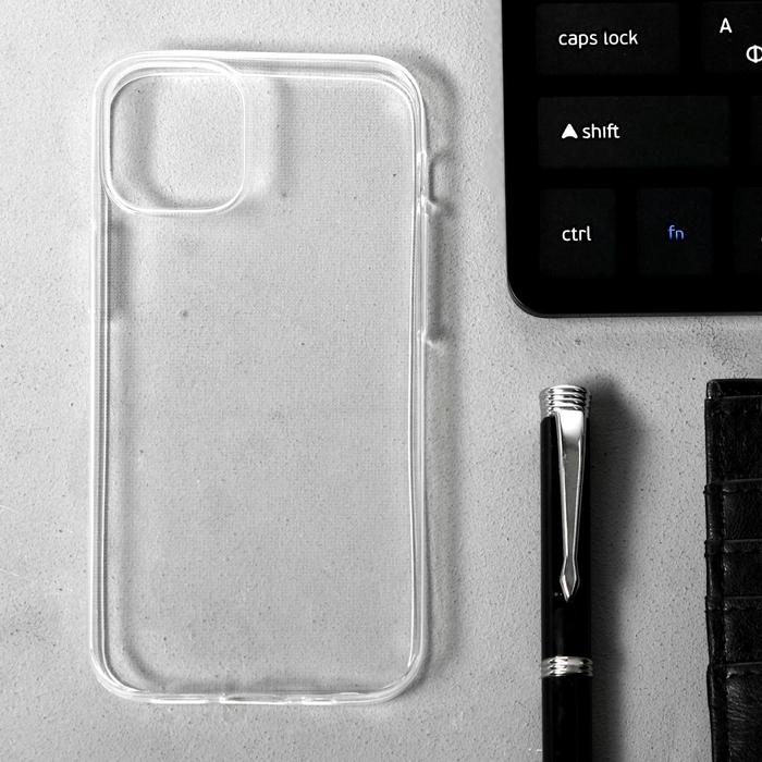 фото Чехол luazon для iphone 12 mini, 5.4", силиконовый, тонкий, прозрачный luazon home