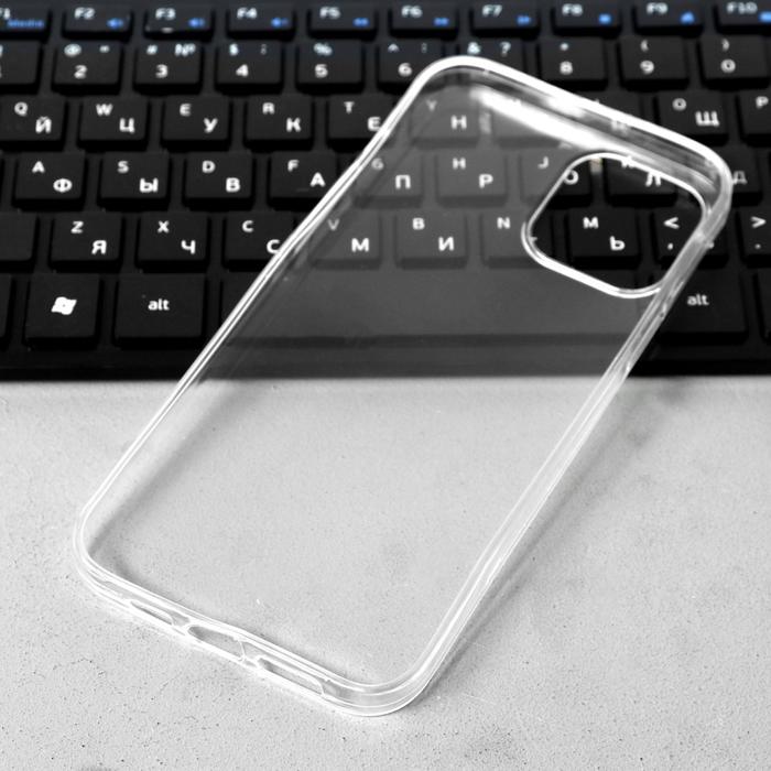 фото Чехол luazon для iphone 12 pro max, 6.7", силиконовый, тонкий, прозрачный luazon home
