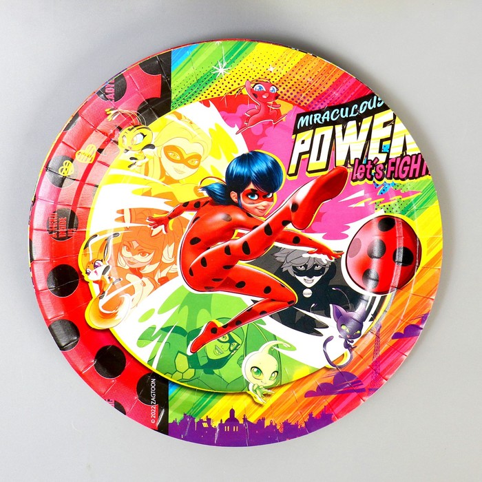 Тарелка бумажная «Леди Баг», комиксы, набор 6 шт., 18 см
Тарелка бумажная «Леди Баг», комиксы, набор 6 шт., 18 см
