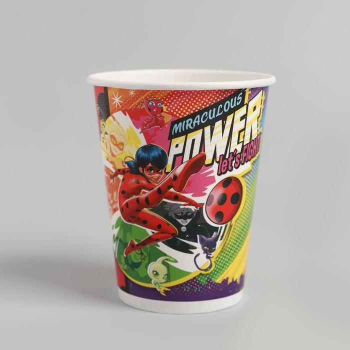 Стакан бумажный «Леди Баг», набор 6 шт., 250 мл
Стакан бумажный «Леди Баг», набор 6 шт., 250 мл