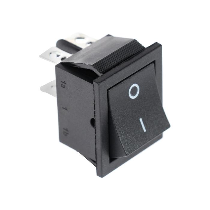 Клавишный выключатель, 250 В, 15 А, ON-OFF, 4c, черный
Клавишный выключатель, 250 В, 15 А, ON-OFF, 4c, черный