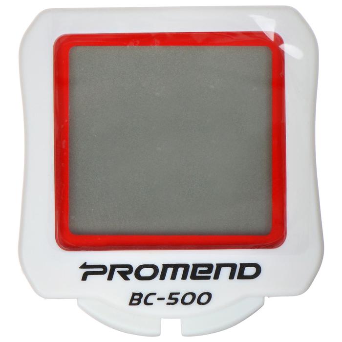 Велокомпьютер проводной, 5 функций, цвет белый
Велокомпьютер проводной, 5 функций, цвет белый