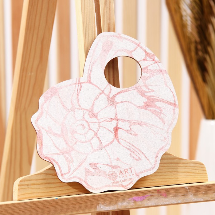 Деревянная фигурная палитра «Ракушка», 15х16
Деревянная фигурная палитра «Ракушка», 15х16