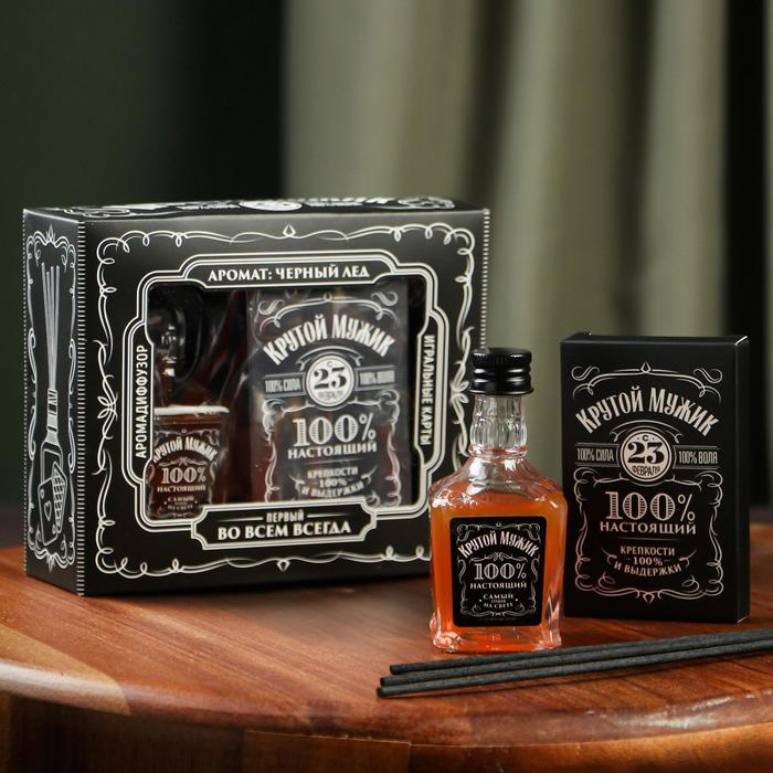 Набор «Джек Дэниэлс» с ароматизатором для дома и картами, 14.4 х 12.2 см, аромат лёд
Набор «Джек Дэниэлс» с ароматизатором для дома и картами, 14.4 х 12.2 см, аромат лёд